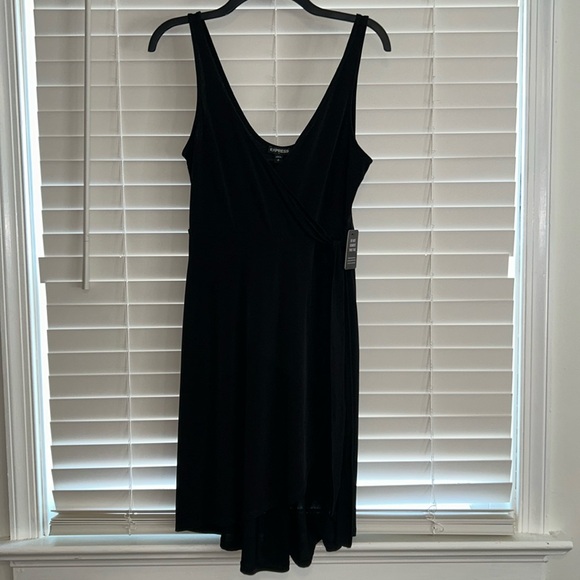 NWT Express black wrap dress - Picture 2 of 5